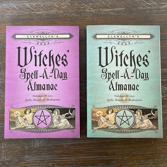 Llewellyn's Other - NEW 2 Book Set Llewellyn's Witches Spell-A-day Almanac 2023 & 2024